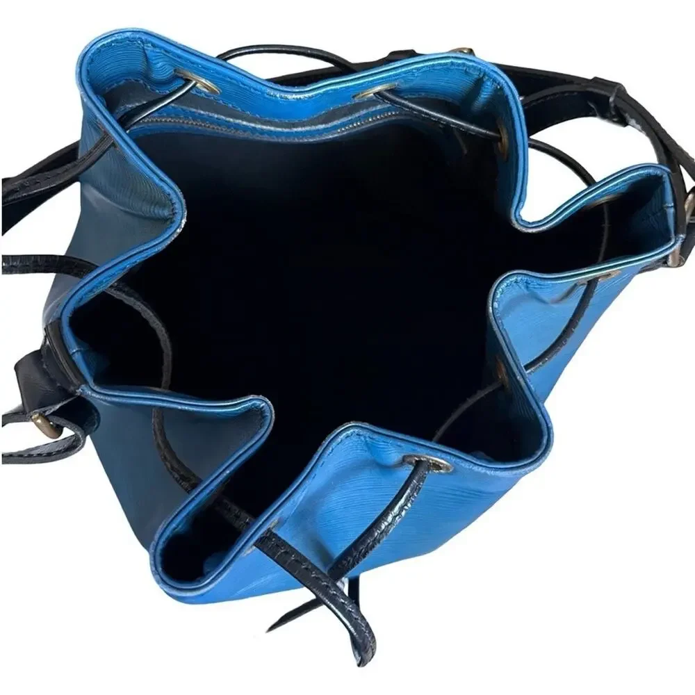 Louis Vuitton Blue Epi Leather Crossbody with Black Trim